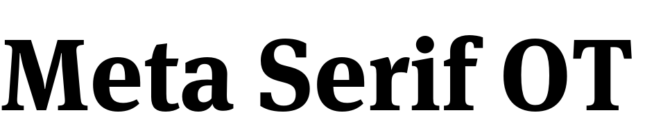 Meta Serif OT Bold cкачать шрифт бесплатно